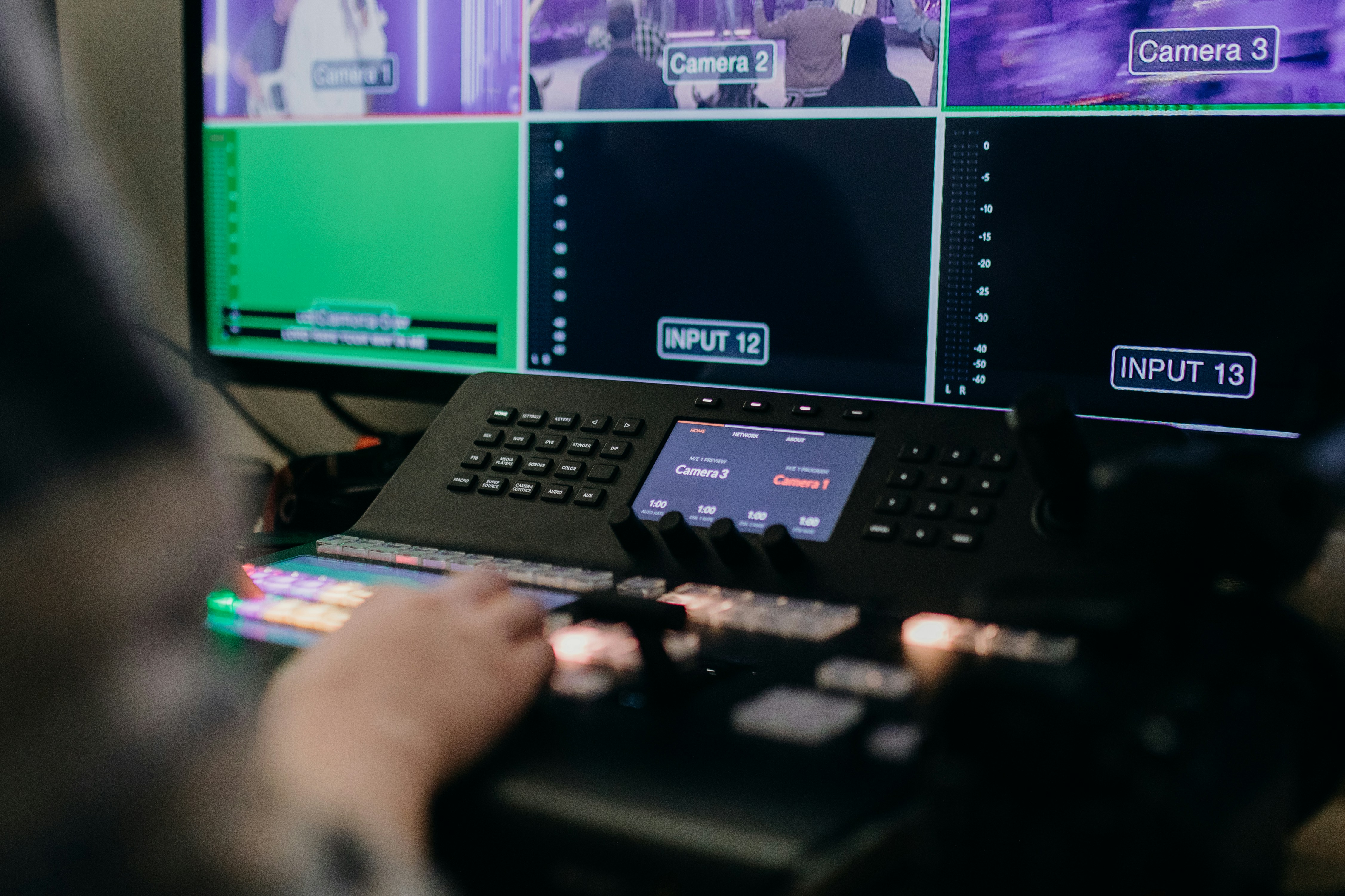 Streaming-setup med videoväxlare